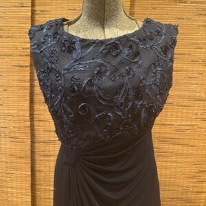 Navy Blue Evening Gown